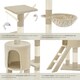 image 4 of Cat Tree Dominik - 144 cm, sisal cat scratching post, mice & anti-tip protection - Beige