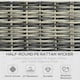 image 3 of Outsunny 5 Pcs Rattan Garden Furniture Set Single Sofa Stool Coffee Table Grey