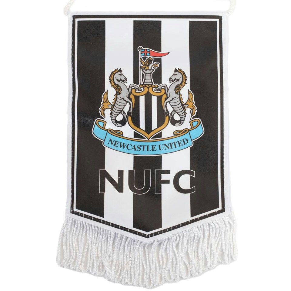 image 1 of Newcastle United FC Mini Pennant - Black/White - One Size