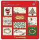image 1 of Pack Of 50 Foiled Traditional Christmas Gift Tags: 10 Different Designs And Gold Metallic Thread