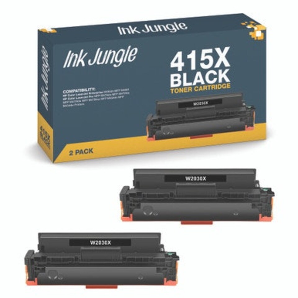 image 1 of 2x Compatible HP 415X Black Toner Cartridges Black