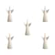 image 1 of Set of 5 15cm Battery Operated LED Floating Angel Candle Christmas Decorations with Remote in Warm White