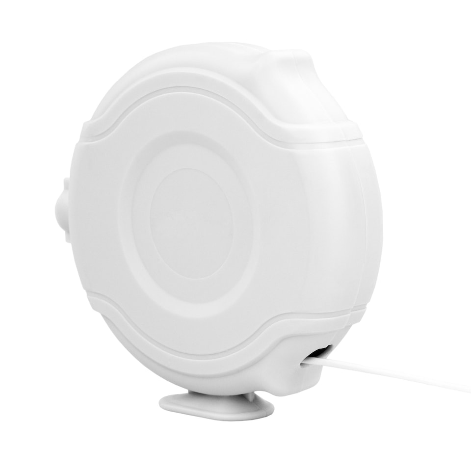 image 1 of KCT Single Wall Mountable Retractable Washing Line  - 12m White