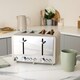 image 4 of Hamilton Beach Harmony Collection 1.7L Kettle & 4-Slice Toaster Set - Rapid Boil, 6 Browning Levels, Stylish Coffee-Inspired Design - Cappuccino