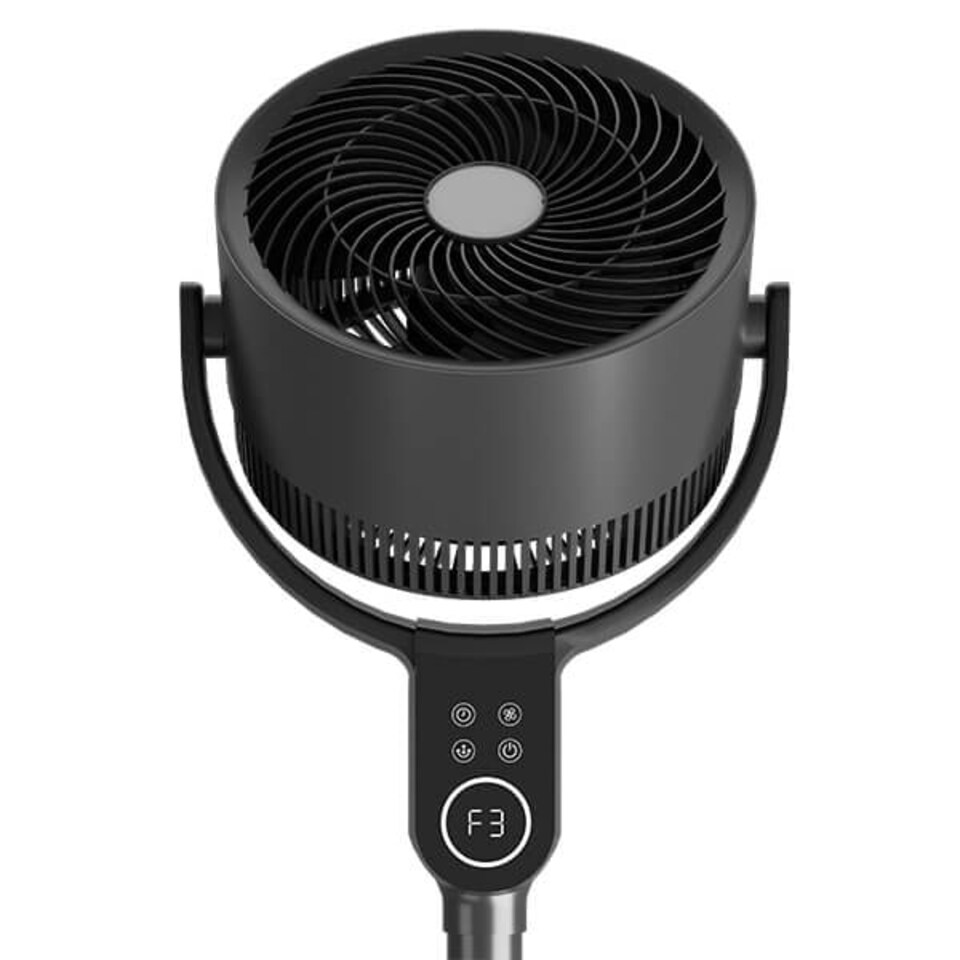 image 1 of Vybra Dual Height Graphite Oscillating Fan