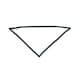 image 1 of Babybugz Baby Reversible Contrast Detail Bandana Bib - White/Navy - One Size