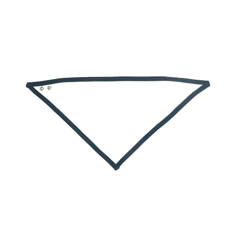 image 1 of Babybugz Baby Reversible Contrast Detail Bandana Bib - White/Navy - One Size