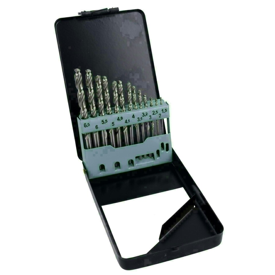 image 1 of 13pc HSS-G XTRA Metric Drill Bits Split Point Drills Metal Cast Iron 1.5 - 6.5mm