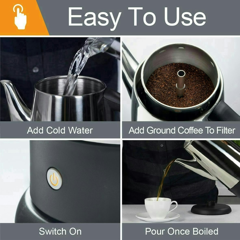 image 1 of Quest 1.8L Electric Coffee Percolator