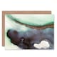 image 1 of Abstract Paint Green Art Blank Just to Say Card