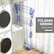 image 6 of HOMCOM 3-Tier Large Clothes Airer Stainless Steel Clothes Drying Rack Blue