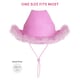 image 7 of Lilac Pink Cowboy Hat with Marabou – Fancy Dress Accessory Pink | One Size