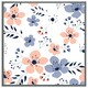 image 4 of Pink & blue flowers (Picture Frame) Brown | Oak | L