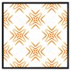 image 2 of Orange ravishing boho chic (Picture Frame) White | XS