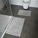 image 3 of Marlow Ribbed Two Piece Bath Mat Set - 100% Cotton (Dove Grey)