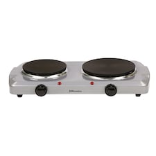 EMtronics 2500W Double Plate Stove - Silver