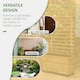 image 3 of Outsunny Garden Wooden Trellis Planter Box Raised Bed with 4 Wheels
