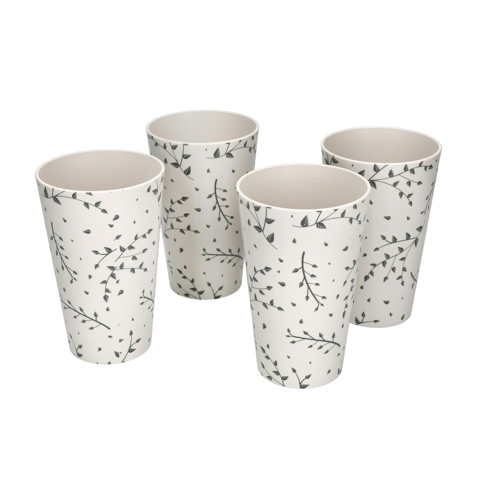 image 1 of Natural Elements 4pc Reusable Tumblers Picnic 450ml Multi