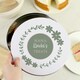 image 1 of Personalised Floral Cake Tin White