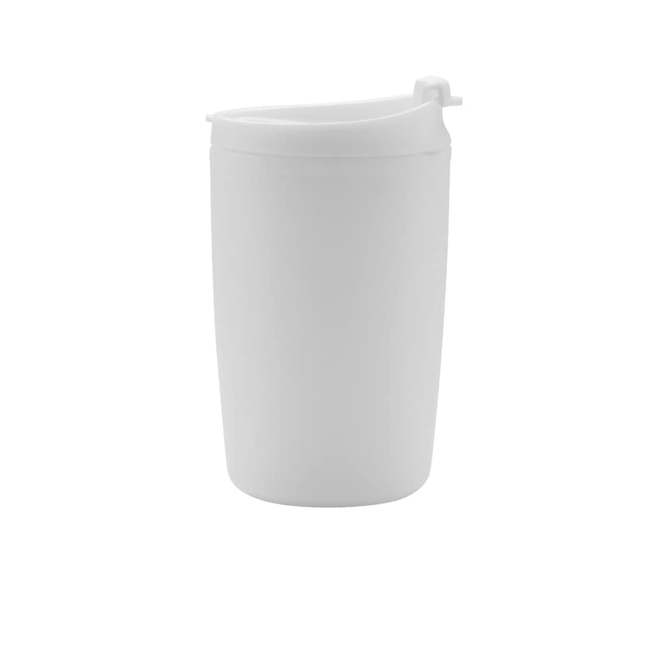 image 1 of XD Collection Flip Top Polypropylene Recycled 300ml Tumbler - White - One Size