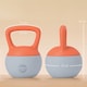 image 3 of SPORTNOW Soft Kettlebell, 10kg Kettle Bell with Non-Slip Handle for Home Gym Weight Lifting and Strength Training, Orange and Grey