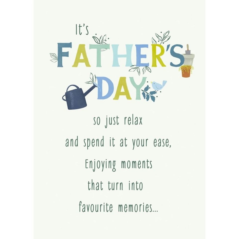 image 1 of Traditional Poetic Verse Design Dad Father's Day Card