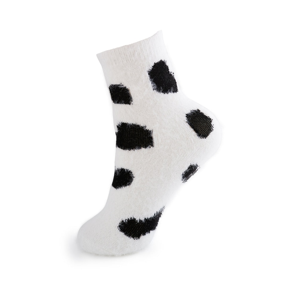 image 1 of SMUG Cosy Cuddle Socks - Cow Print