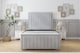 image 1 of Sloomy Pemberton Silver Naples Deep-Sided Bed Frame With 50" Upholstered Headboard 4' Small Double