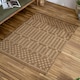 image 9 of Yard Seagrove Jute Effect Natural Indoor/Outdoor Rug | Brown | 140 cm x 200 cm