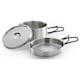 image 1 of Campingaz Trekking Kit 3-Piece Pot Set Stainless Steel