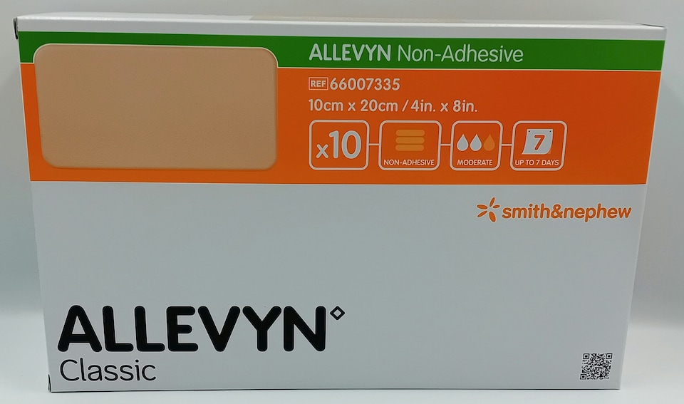 image 1 of Allevyn Non-Adhesive 10x20 Box of 10