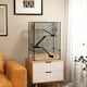 image 2 of PawHut 4-Tier Hamster Cage w/ Deep Tempered Glass Bottom, 60 x 40 x 80cm