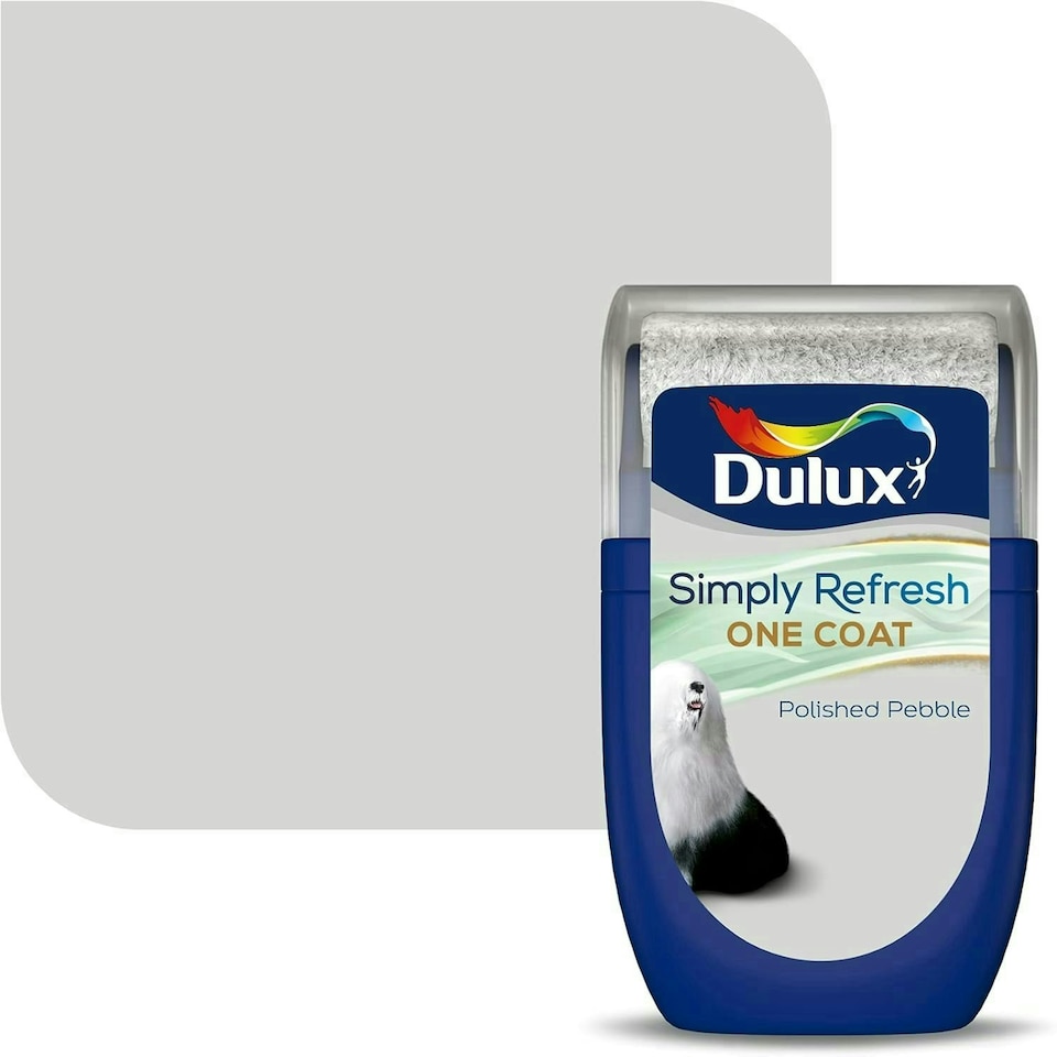 image 1 of DULUX SIMPLY REFRESH ONE COAT TESTER POLISHED PEBBLE 30ML