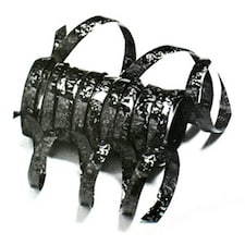 Creative Party Holographic Streamers - Black - One Size