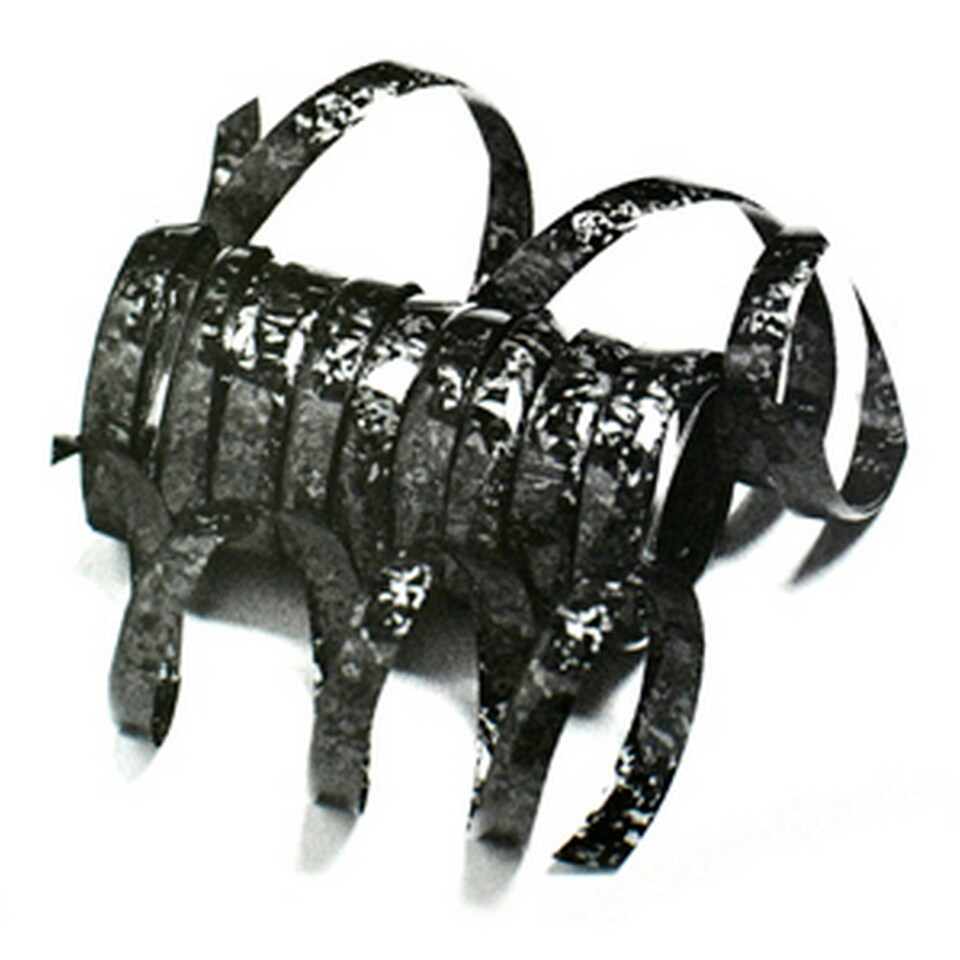 Creative Party Holographic Streamers - Black - One Size
