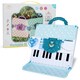 image 8 of 40-Key Folding Piano Keyboard Toy – Portable Electronic Music Toy with Lights & Sound (Blue)