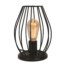 Straits Bird Cage Frame Table Lamp | Black