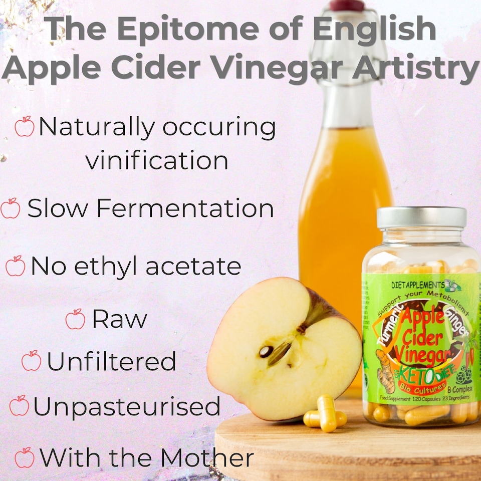 image 1 of Dietapplements Apple Cider Vinegar with the Mother, Vitamins, Minerals Complex