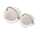 image 5 of Set of 2 Lined Antique Wash Wicker Bathroom Shopping Basket | White | White | Not provided