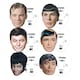 image 3 of Star Trek The Original Series Enterprise Crew Cardboard Face Masks - Pack of 6
