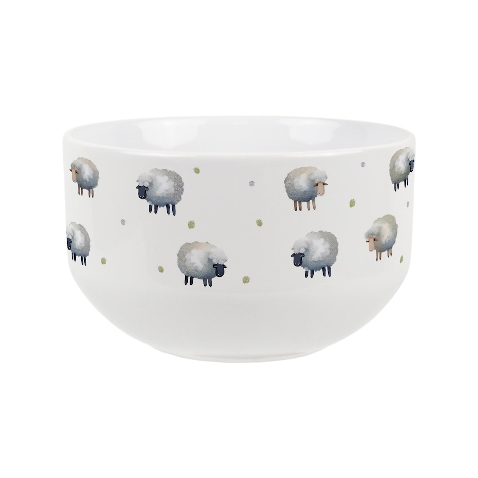 image 1 of Spring Sheep Ceramic Bowl - Set of 6