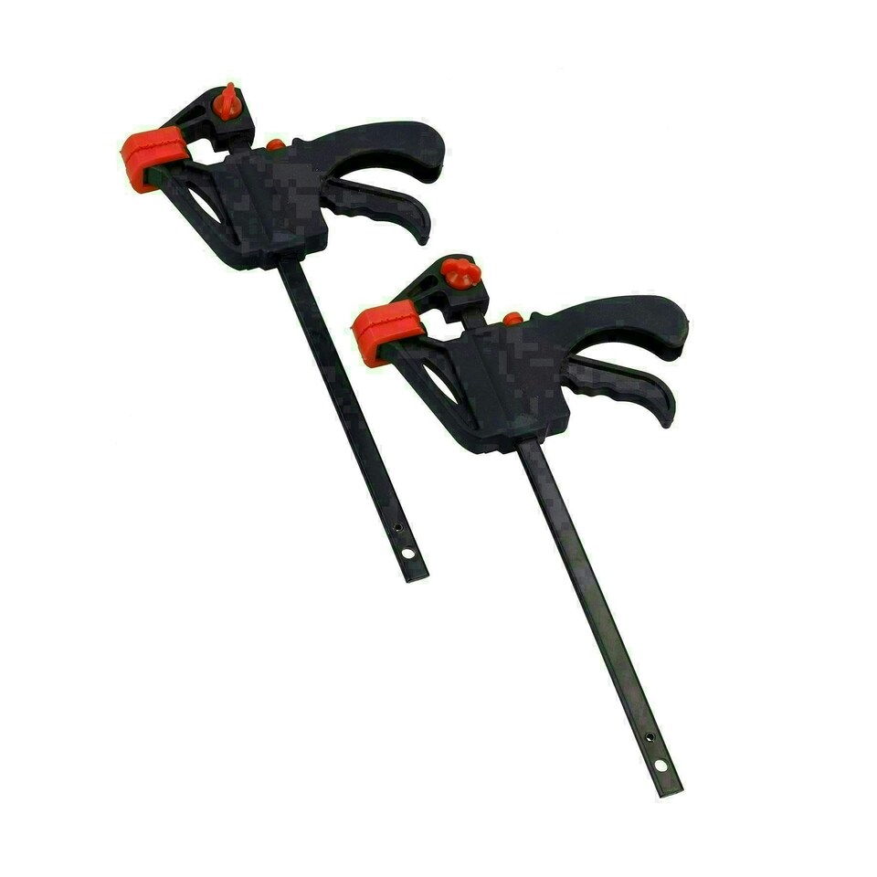 image 1 of 4" Quick Release Rapid Bar Clamp Holder Grip Spreader Speed Clamps 12 Pack