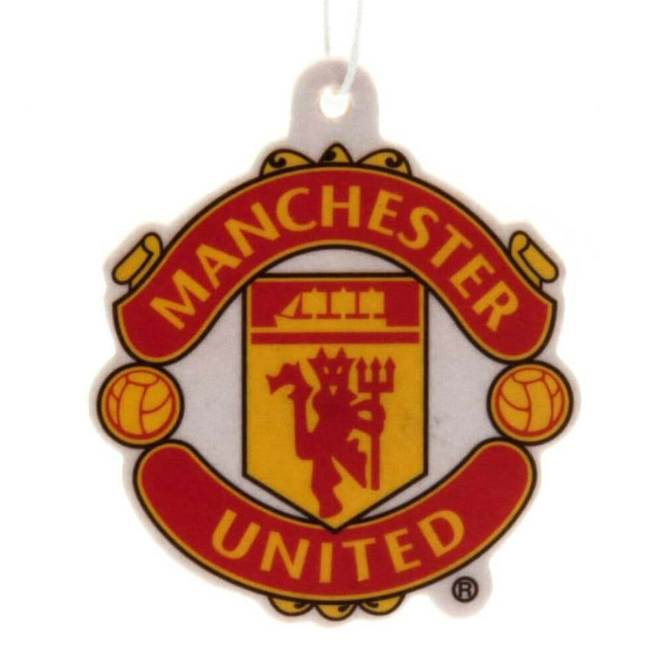 image 1 of Manchester United FC Crest Air Freshener - Red/Yellow - One Size