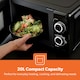 image 10 of GEEPAS Illuminating Electric Kettle 2 Slice Bread Toaster & Microwave Kitchen Combo Set Black