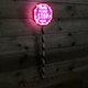 image 4 of 80cm Premier Christmas Outdoor Santa Stop Here Sign with Warm White LEDs