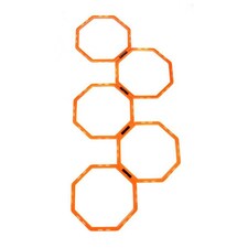 Football Flick 2 In 1 Octa Speed Rings – Speed Agility Ladder With Hurdle Capability