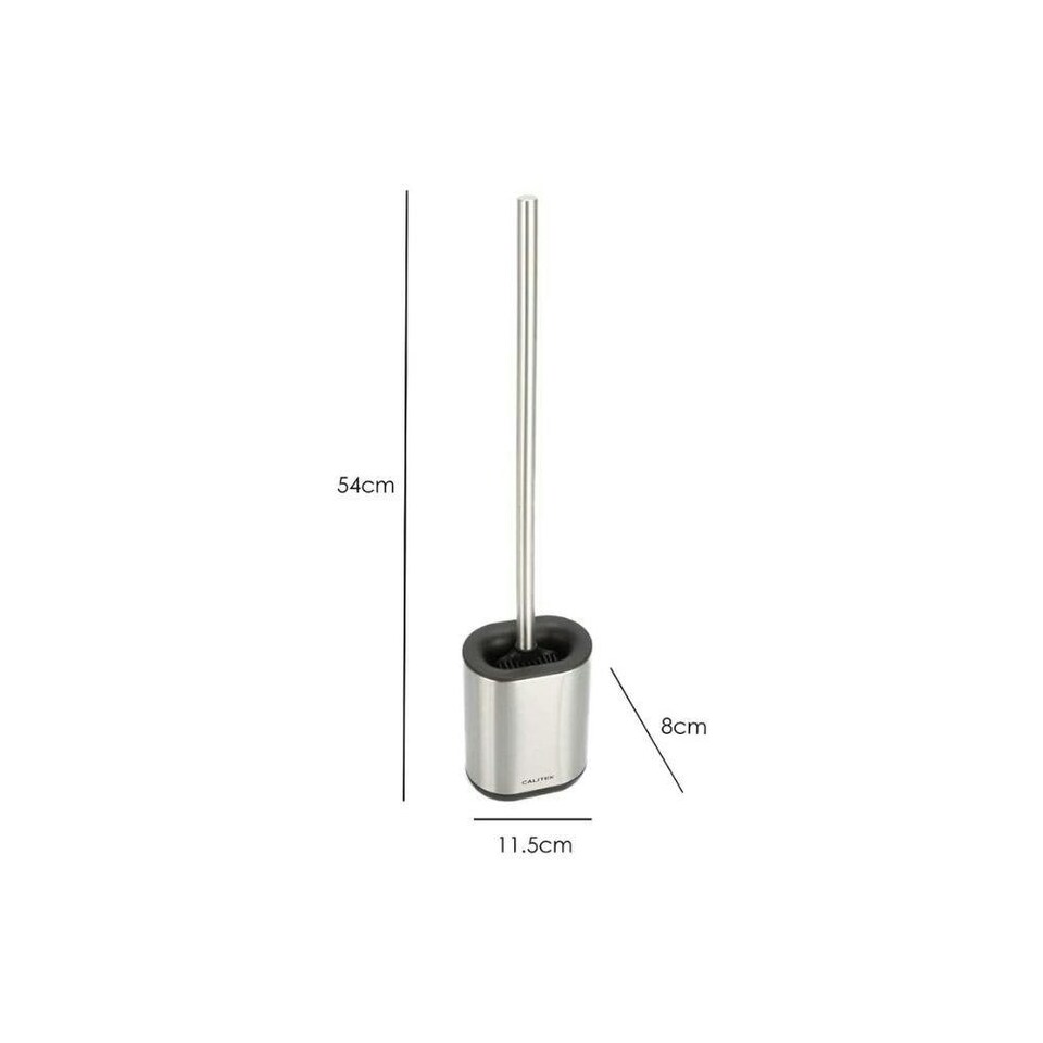 image 1 of CALITEK Toilet Brush Flexible Silicone Bristles and Brush Head