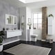 image 2 of 900mm x 600mm Bathroom Mirror White Gloss (Central) White