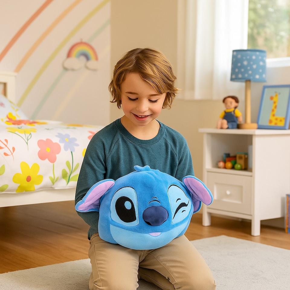 image 1 of Disney Stitch Cosy Plush Hand Warmer Cushion