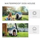 image 5 of PawHut Dog Kennel for Outside Plastic Dog House for XS Dogs, 64.5 x 57 x 66cm